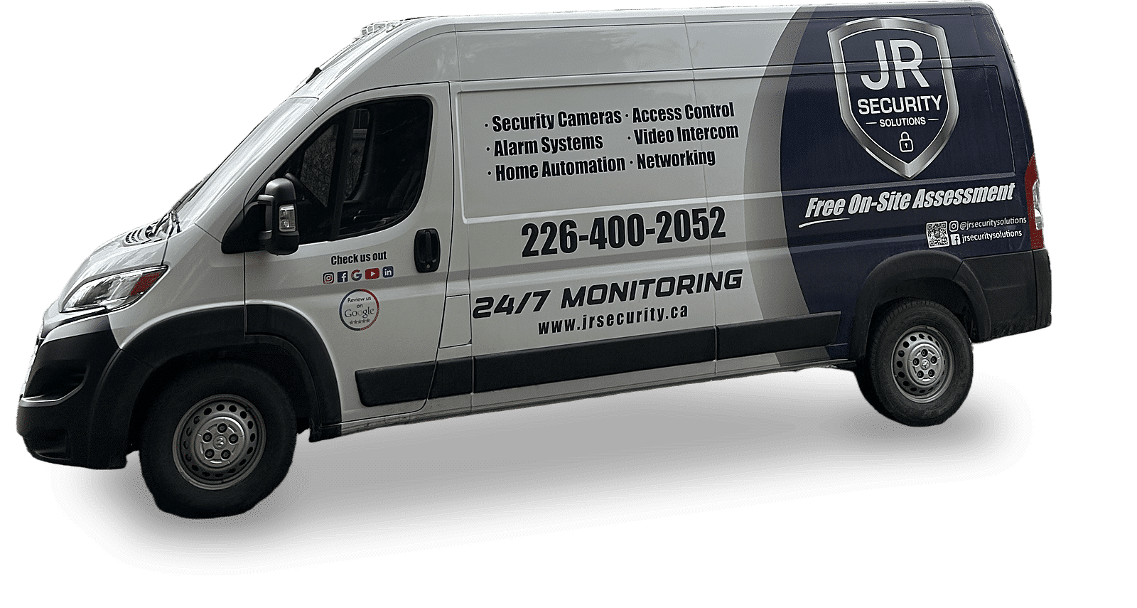 JR Security Solutions Ram ProMaster service van